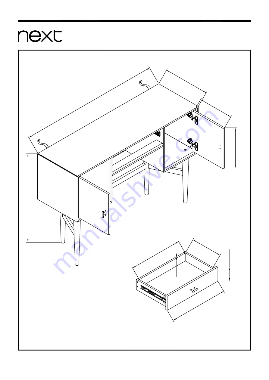 Next MURPHY DRESSING TABLE 444617 Assembly Instructions Manual Download Page 17