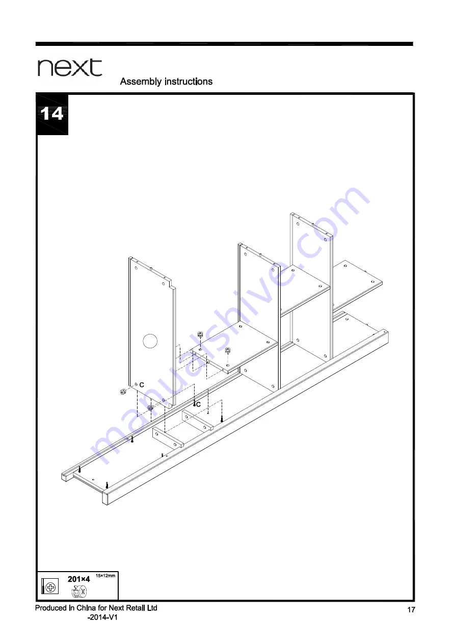 Next N KENDALL 427377/975339 Assembly Instructions Manual Download Page 19