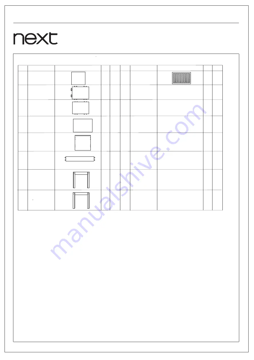 Next NOAH BEDSIDE 343110 Assembly Instructions Manual Download Page 7