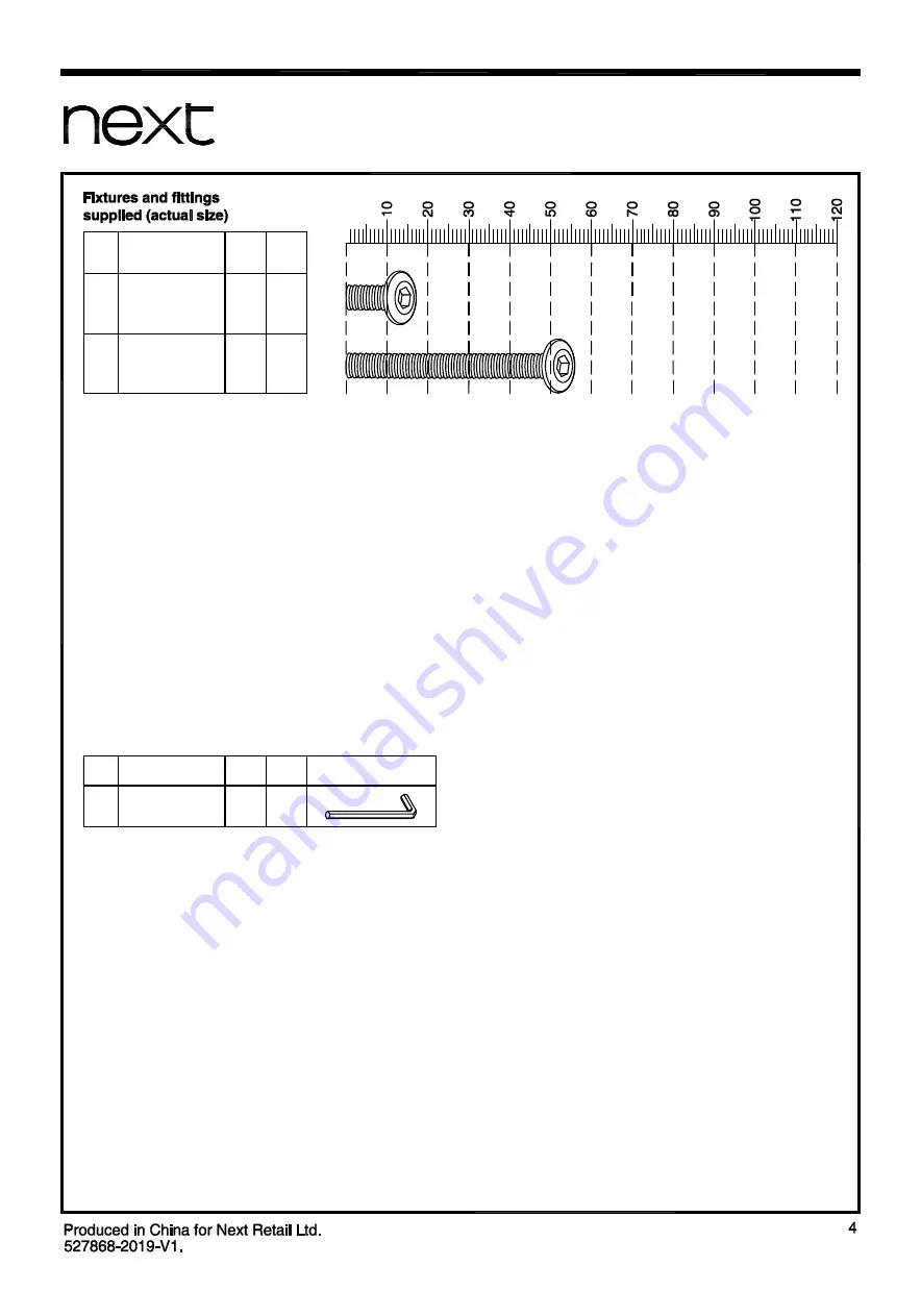 Next Ohara Bar Table 527868 Assembly Instructions Manual Download Page 5