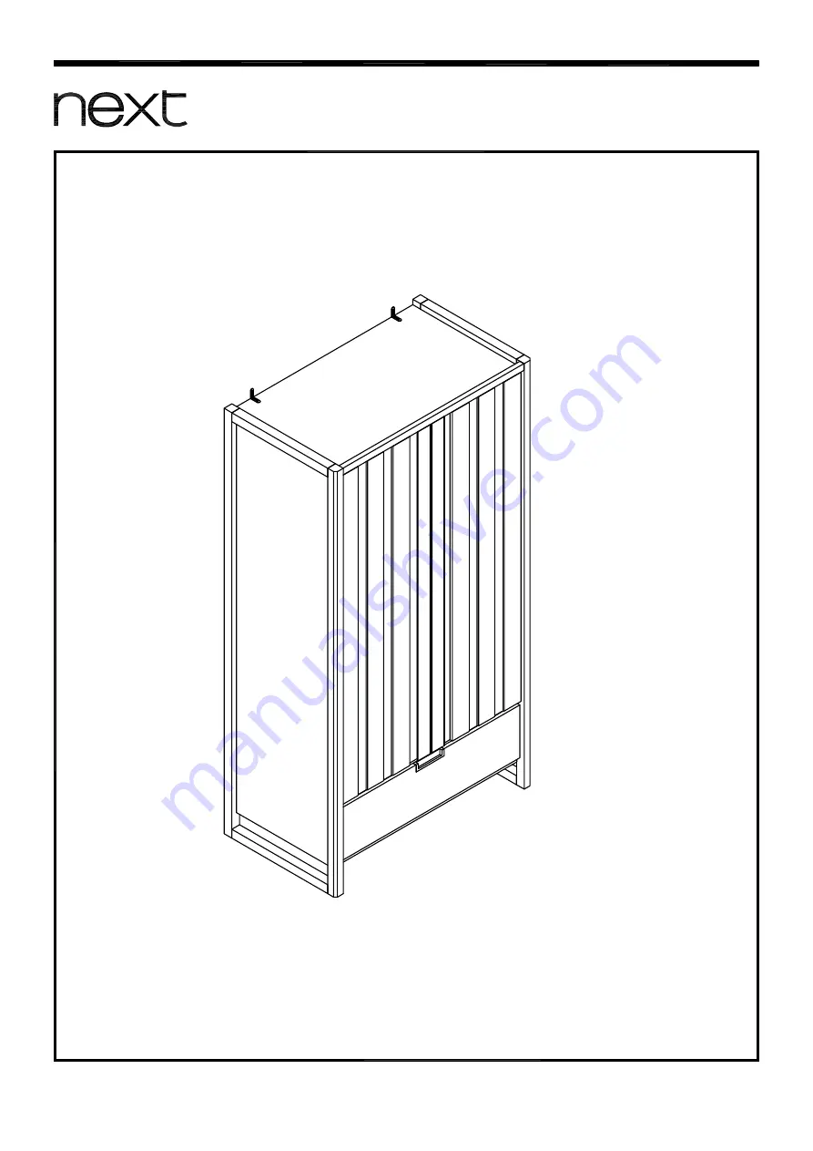 Next OHARA DOUBLE WARDROBE 600118 Assembly Instructions Manual Download Page 1