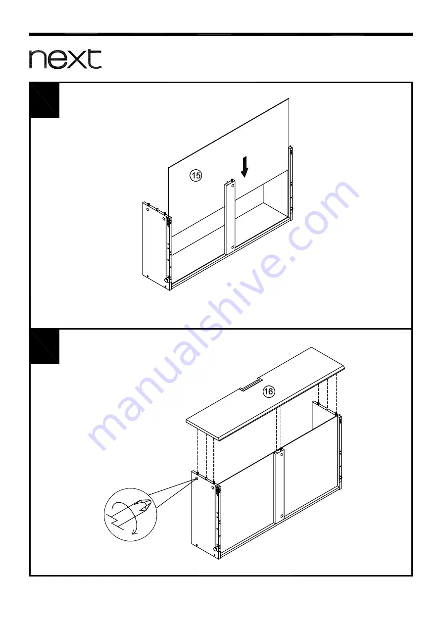 Next OHARA DOUBLE WARDROBE 600118 Assembly Instructions Manual Download Page 12