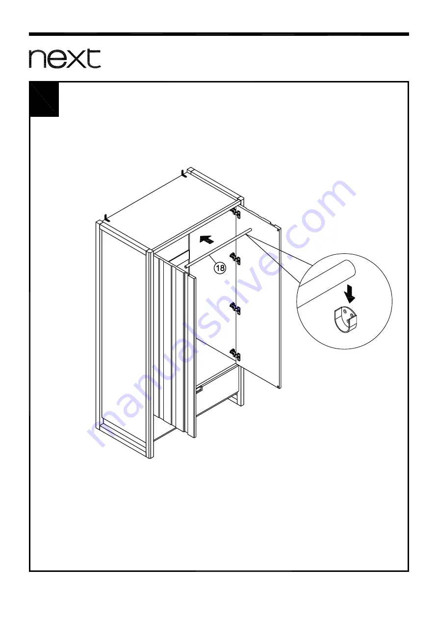 Next OHARA DOUBLE WARDROBE 600118 Assembly Instructions Manual Download Page 15