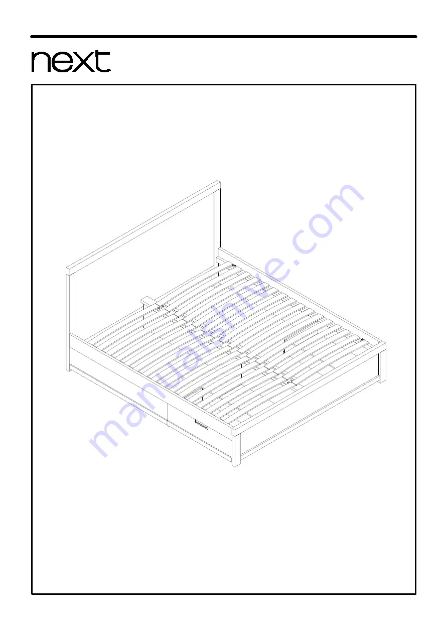 Next OHARA STORAGE BED 588579 Скачать руководство пользователя страница 1