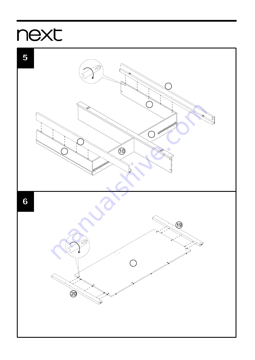 Next OHARA STORAGE BED 588579 Скачать руководство пользователя страница 8