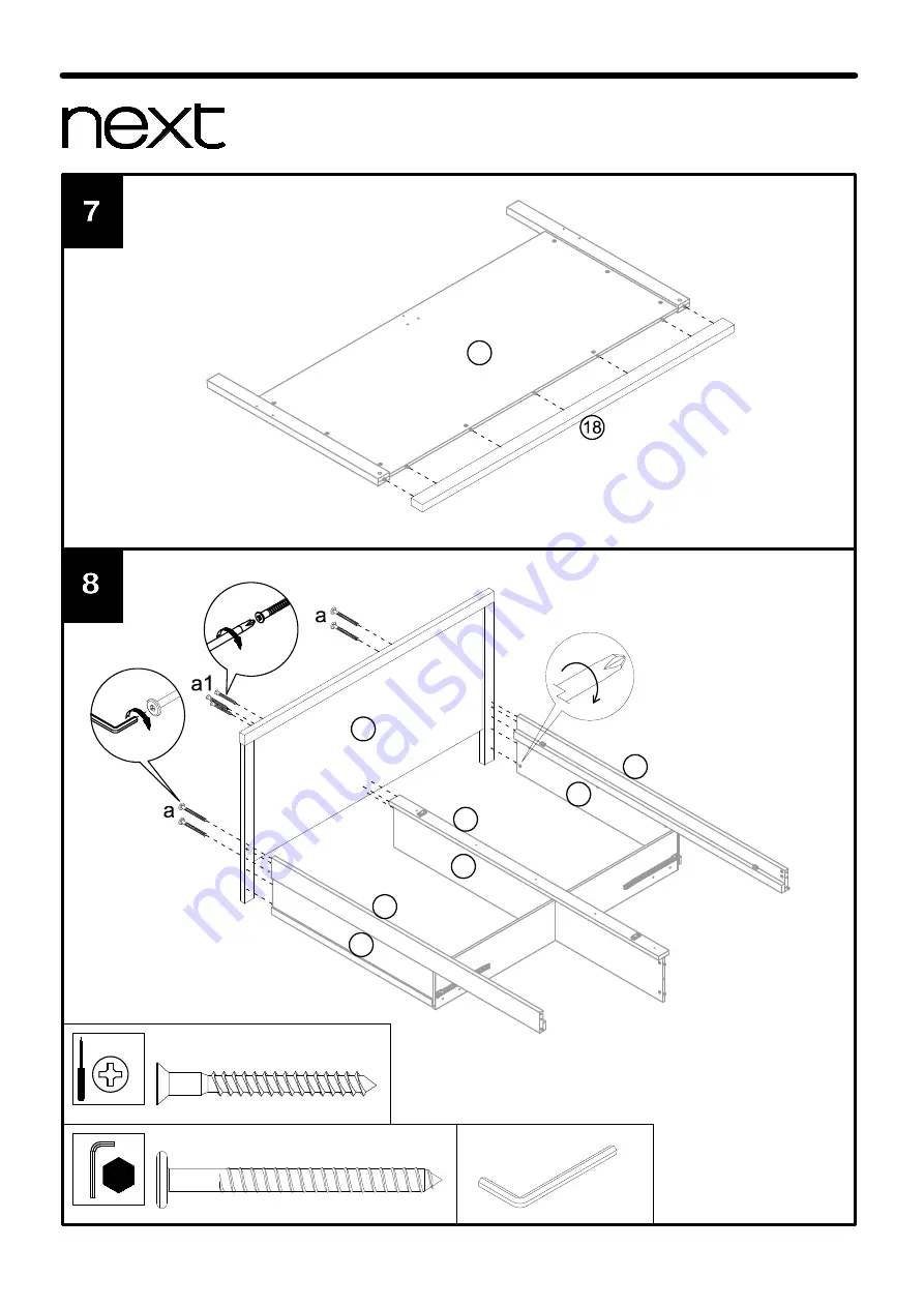 Next OHARA STORAGE BED 588579 Скачать руководство пользователя страница 9