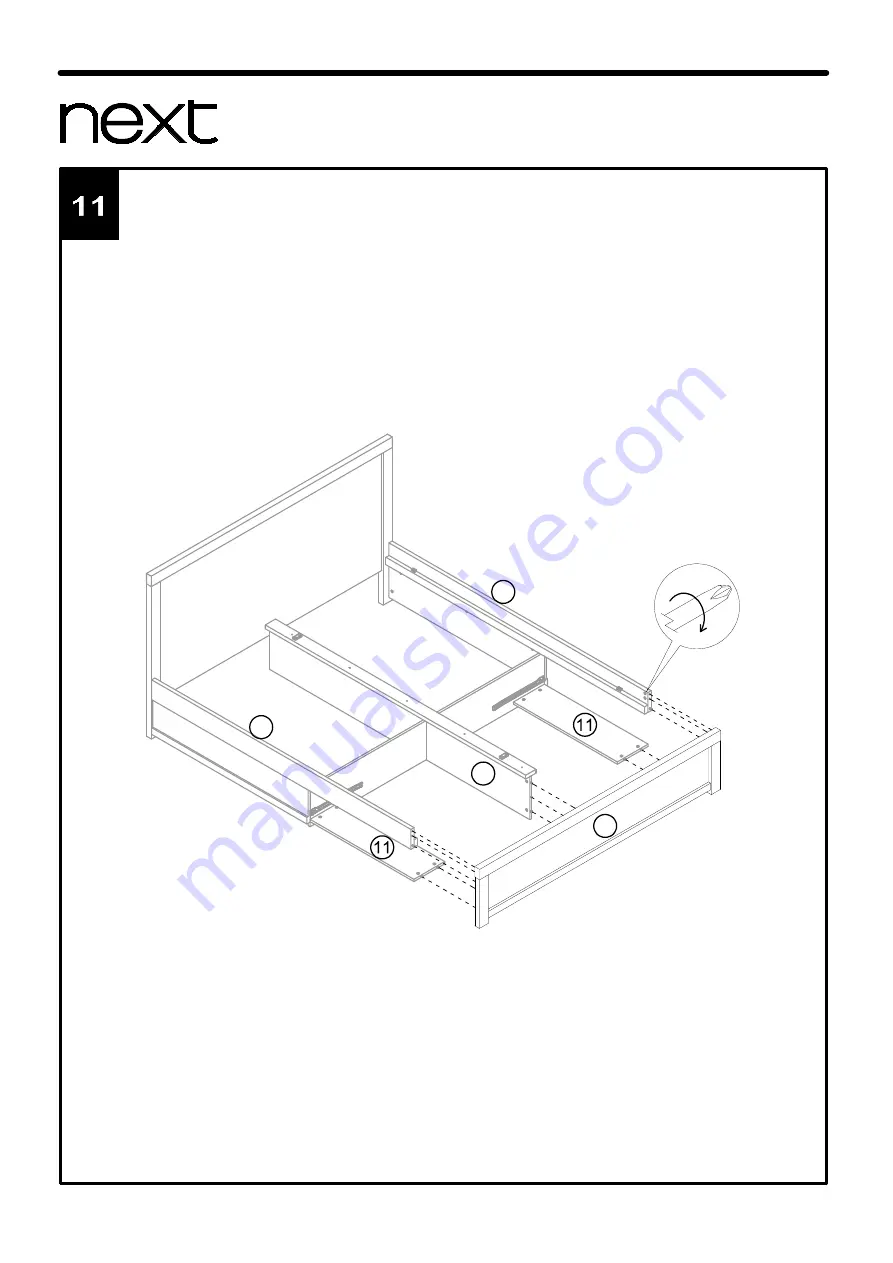 Next OHARA STORAGE BED 588579 Manual Download Page 11