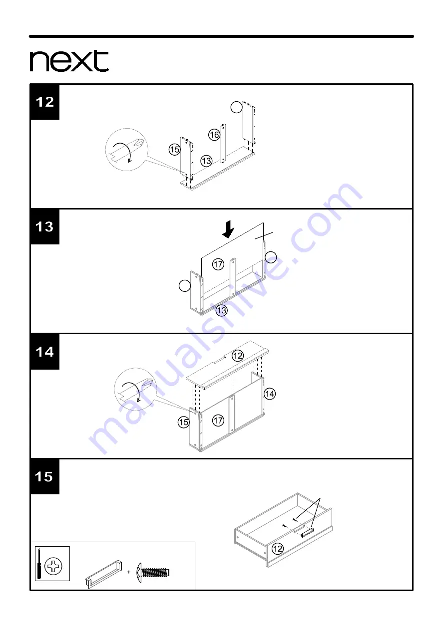 Next OHARA STORAGE BED 588579 Скачать руководство пользователя страница 12