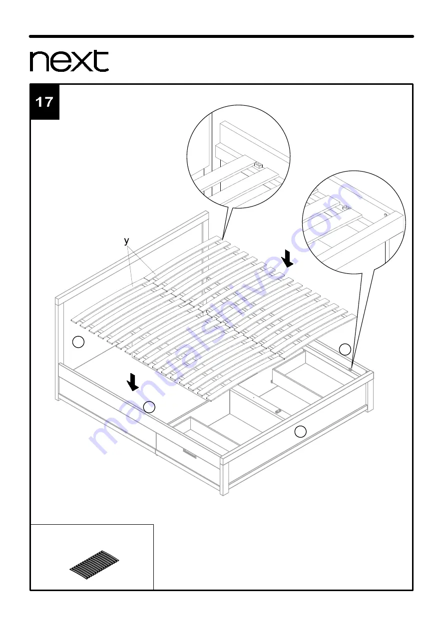 Next OHARA STORAGE BED 588579 Скачать руководство пользователя страница 14