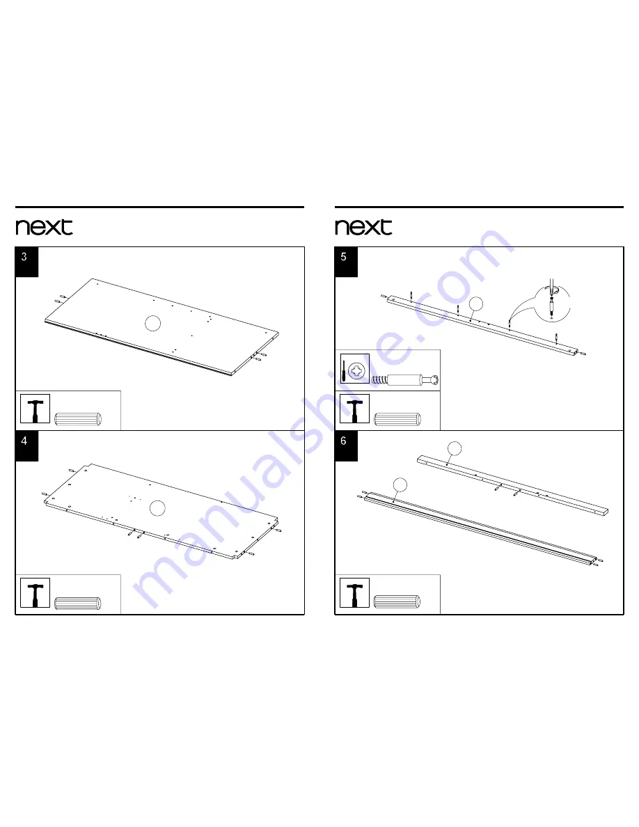 Next Oslo Triple Robe Assembly Instructions Manual Download Page 5