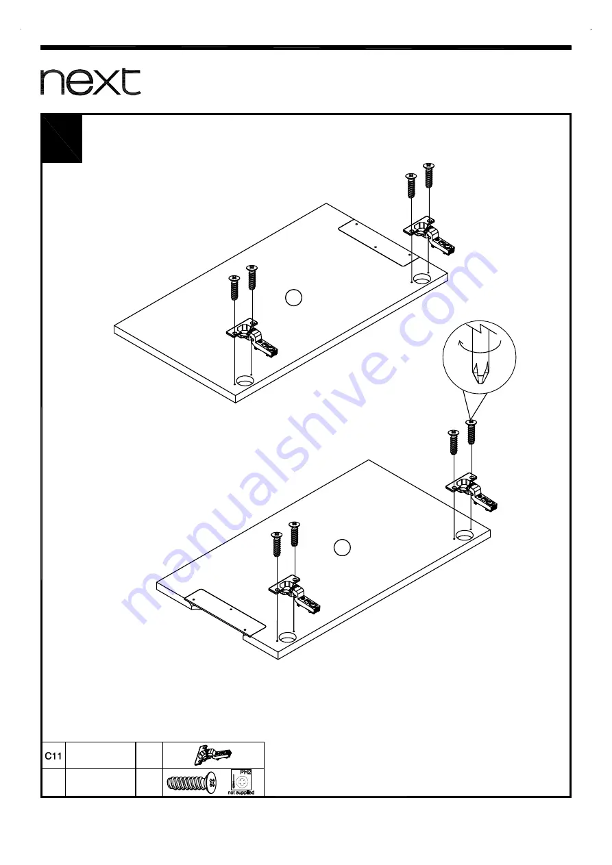 Next OSLO WALNUT Assembly Instructions Manual Download Page 12