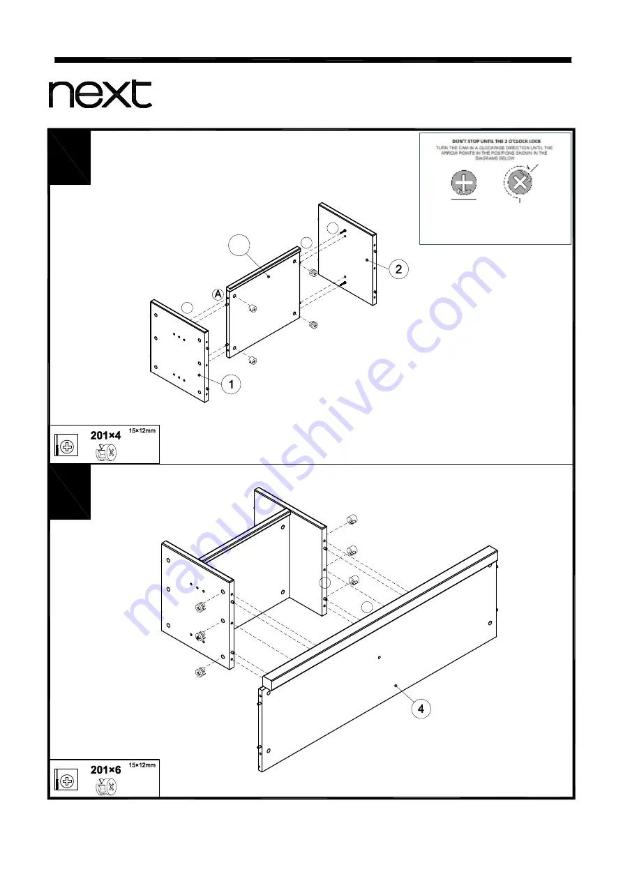 Next P HUXLEY WIDE TV Assembly Instructions Manual Download Page 10