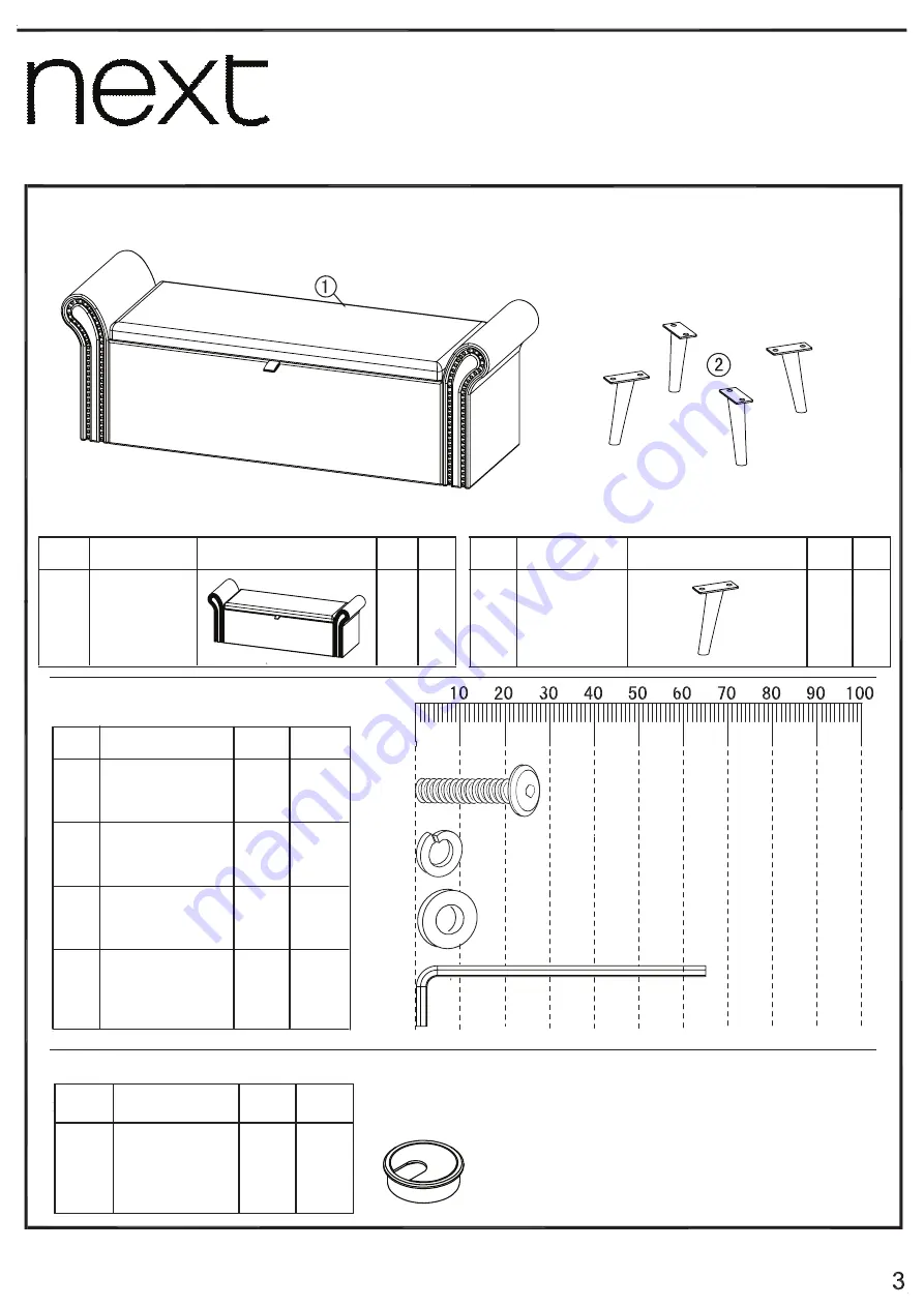 Next PALAIS 450707 Assembly Instructions Manual Download Page 4