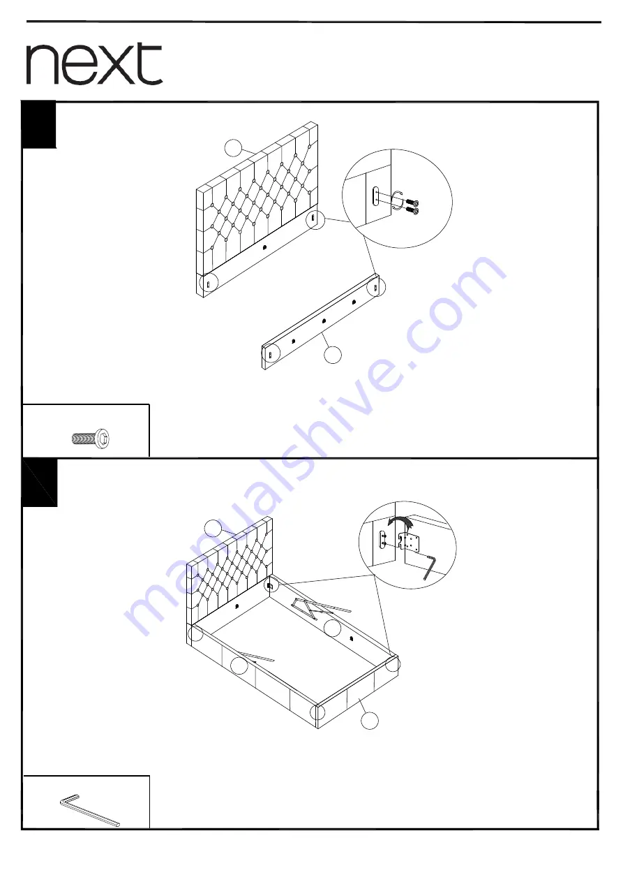 Next PARIS FLIP STORAGE BED KING Скачать руководство пользователя страница 5