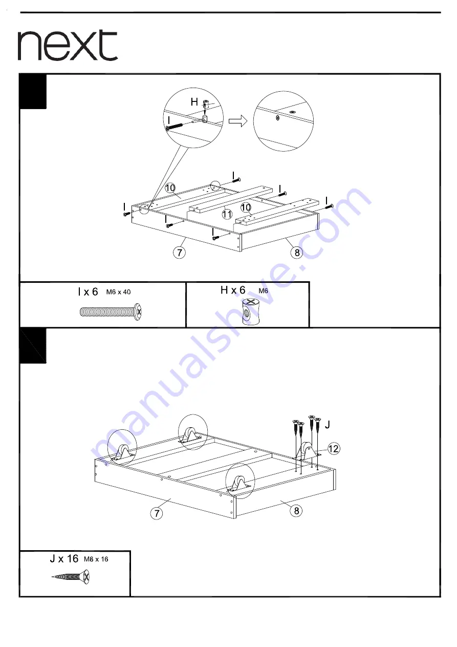 Next PARIS STORAGE BED SINGLE Скачать руководство пользователя страница 10