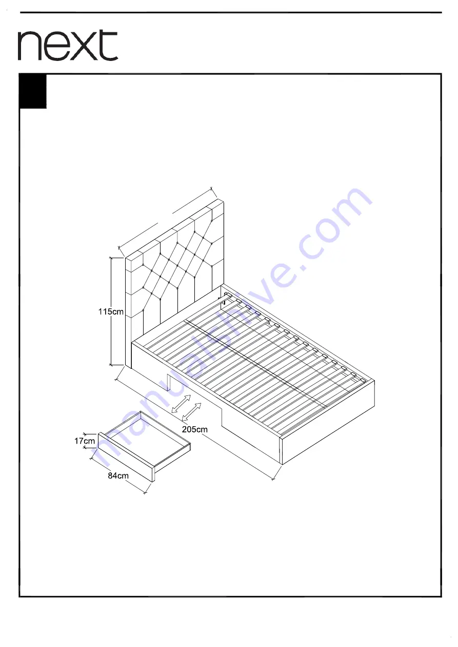 Next PARIS STORAGE BED SINGLE Assembly Instructions Manual Download Page 12