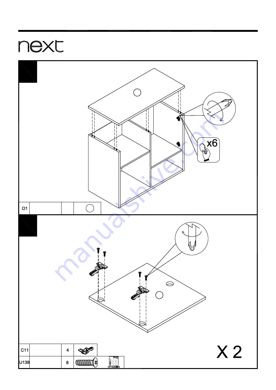 Next PARKER BED Assembly Instructions Manual Download Page 58