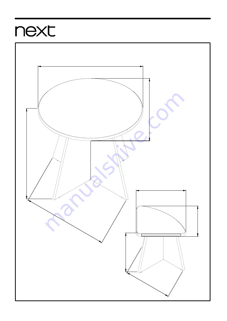 Next PARKER TABLE SET 632554 Скачать руководство пользователя страница 9