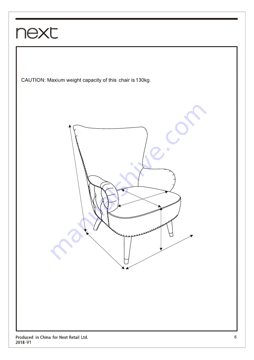 Next PEARL CHAIR Скачать руководство пользователя страница 8