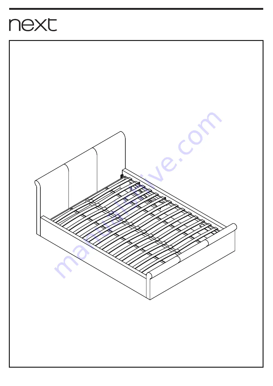 Next PORTOFINO SILVER FLIP BED DOUBLE Assembly Instructions Manual Download Page 1