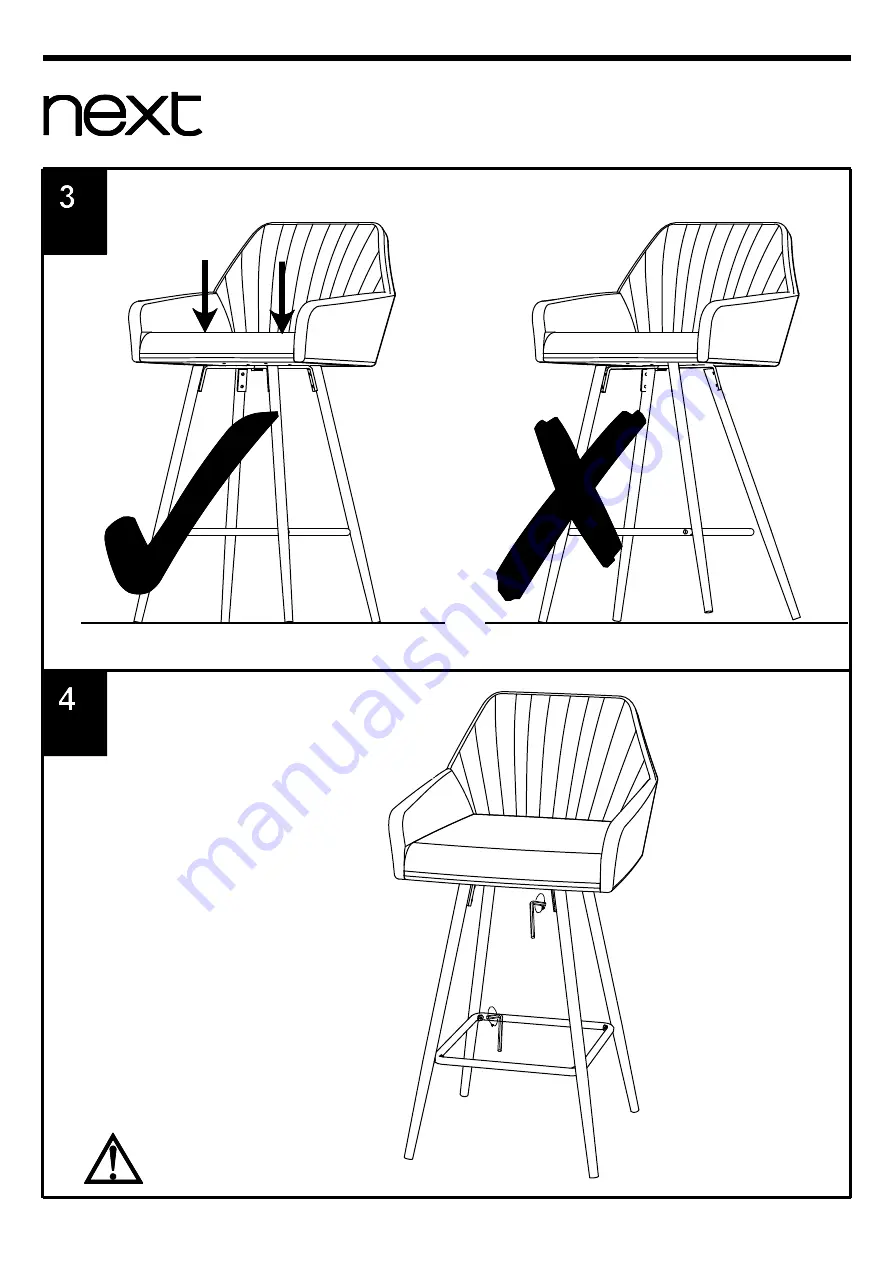 Next PRIYA BAR STOOL Скачать руководство пользователя страница 6