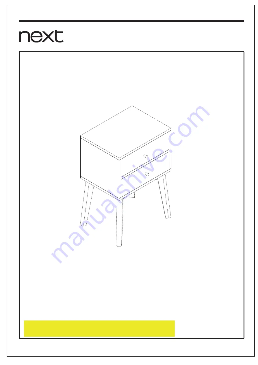 Next QUINN BEDSIDE 144557 Assembly Instructions Manual Download Page 3