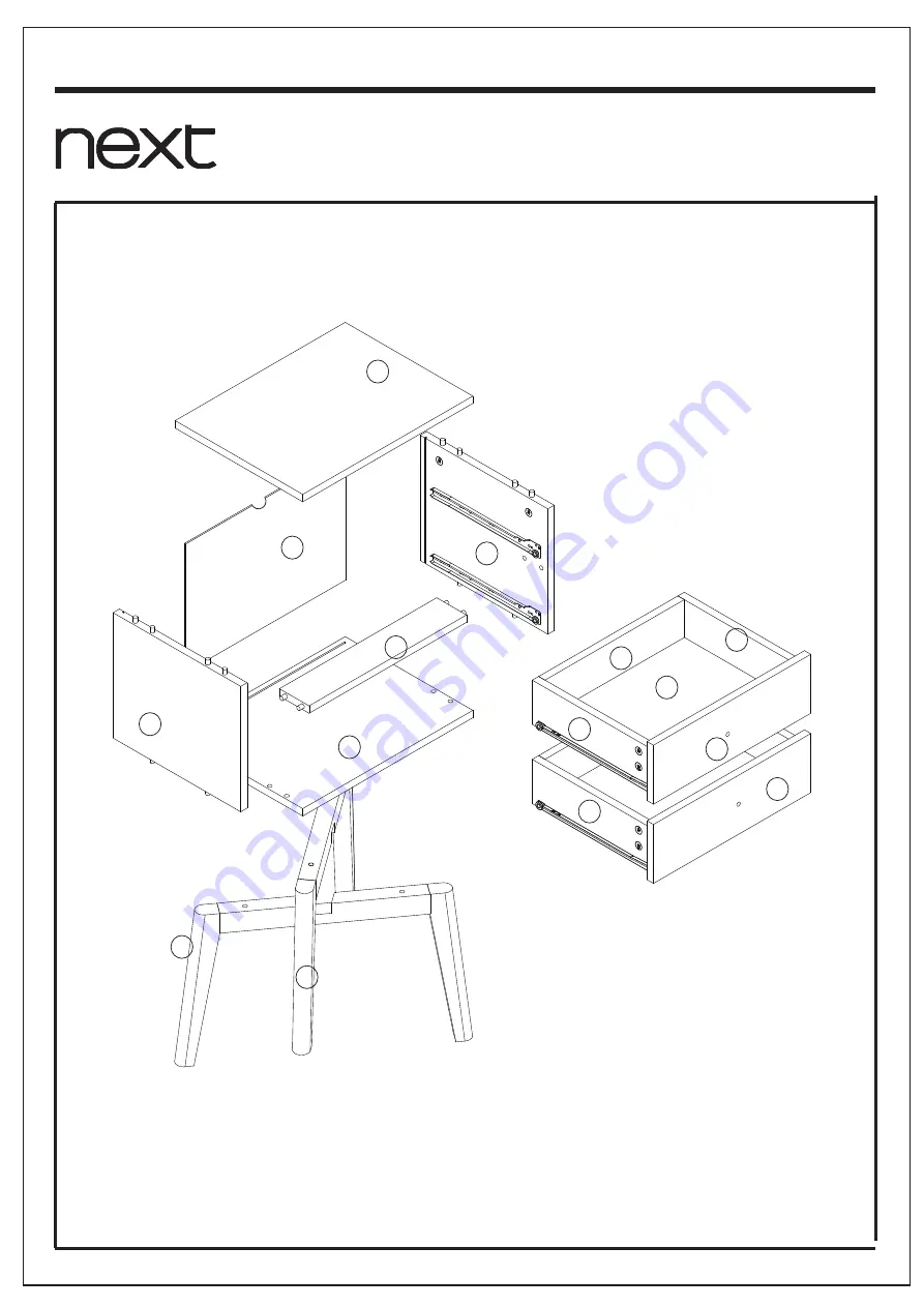 Next QUINN BEDSIDE 144557 Assembly Instructions Manual Download Page 6