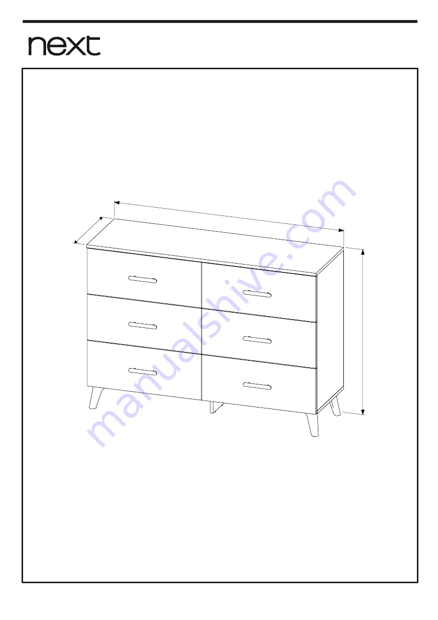 Next Remy Wide Chest Assembly Instructions Manual Download Page 3