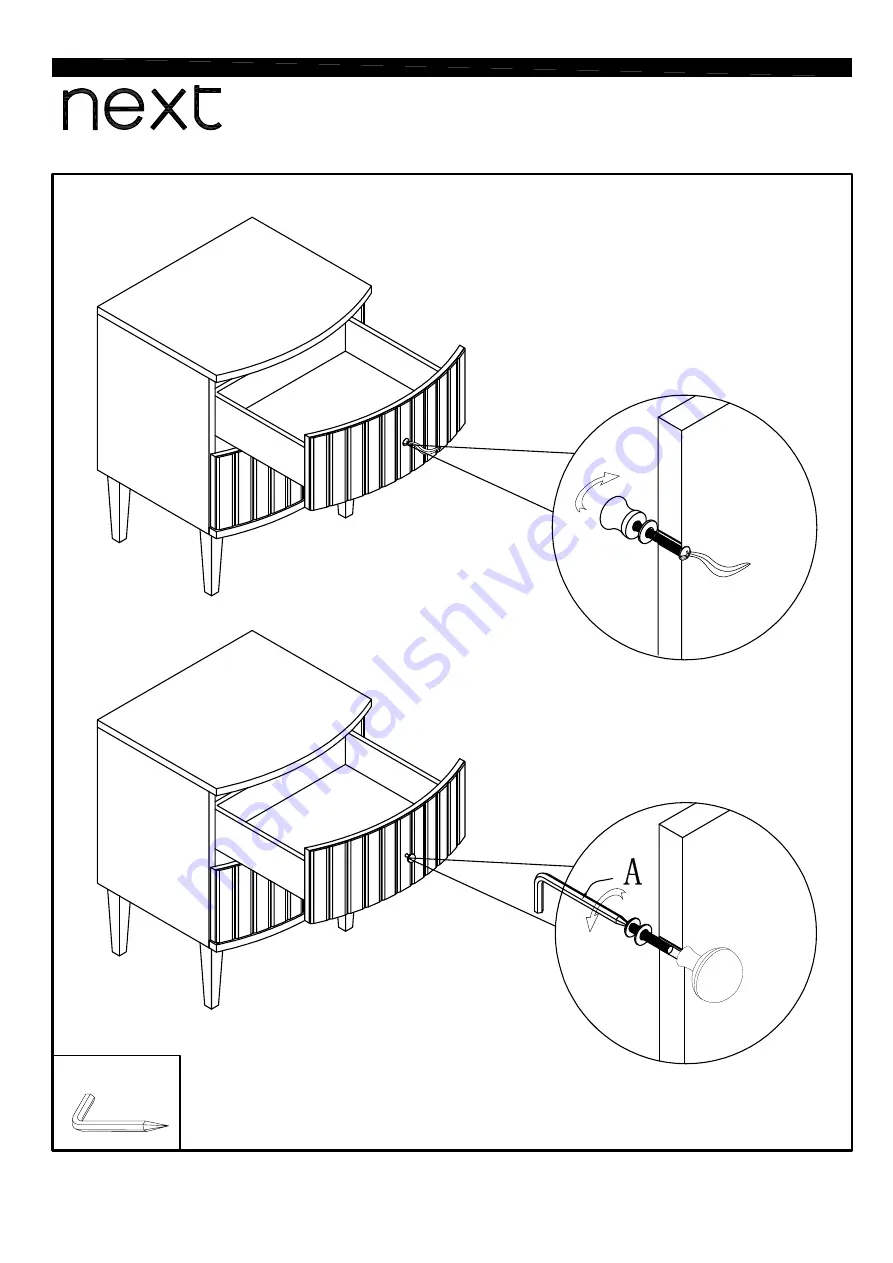 Next ROCHELLE BEDSIDE 413820 Assembly Instructions Manual Download Page 7