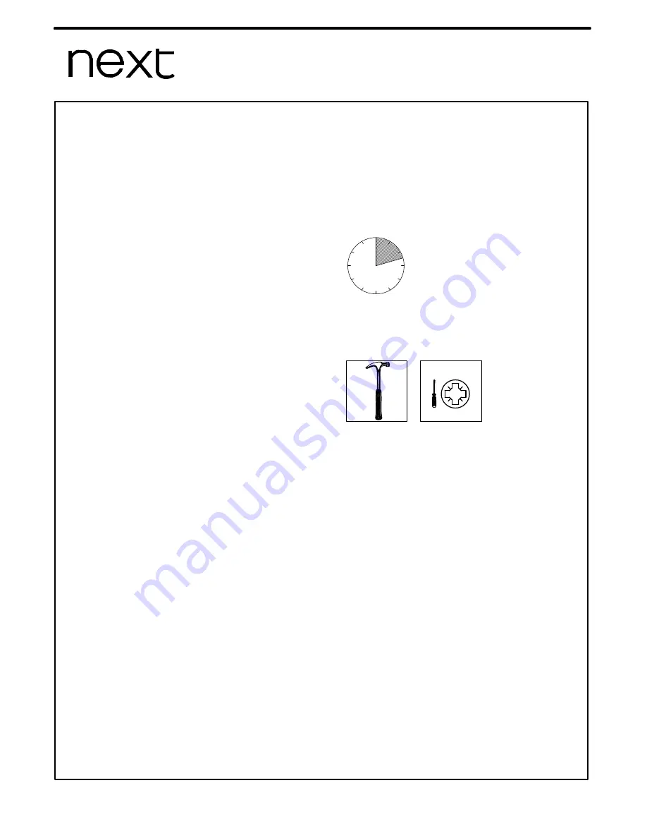 Next RUBIX WIDE CHEST Assembly Instructions Manual Download Page 2