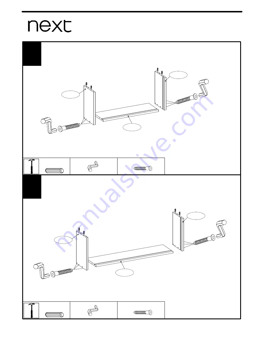 Next RUBIX WIDE CHEST Assembly Instructions Manual Download Page 7