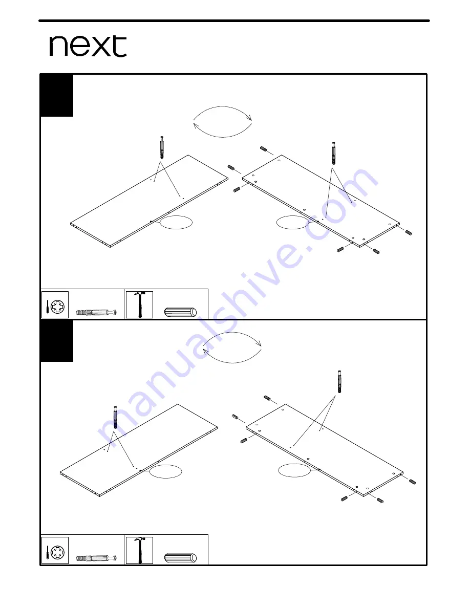 Next RUBIX WIDE CHEST Assembly Instructions Manual Download Page 14