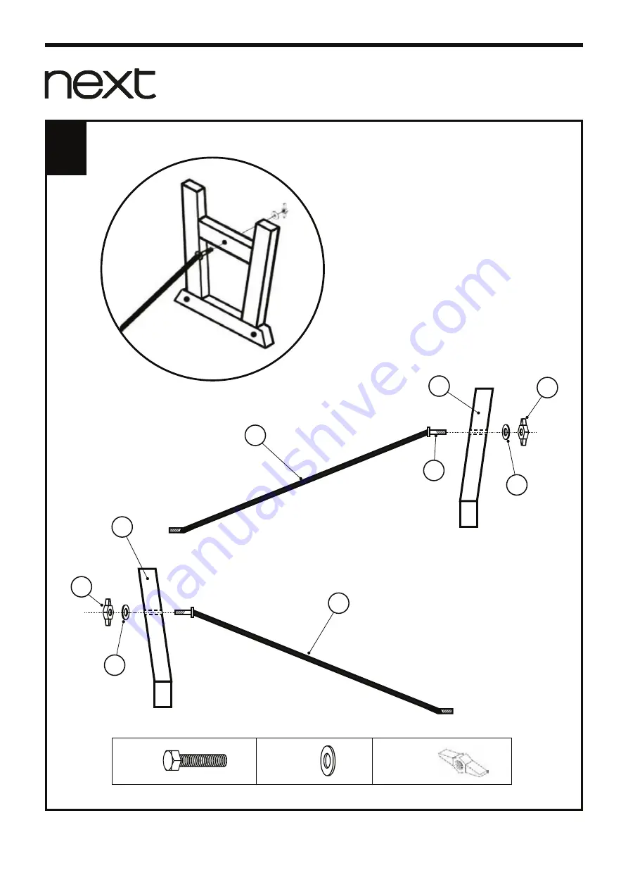 Next SANDHAM BENCH 631731 Aassembly Instructions Download Page 6