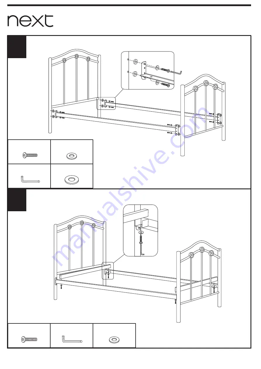 Next SOPHIE CRYSTAL BED 163569 Assembly Instructions Manual Download Page 6