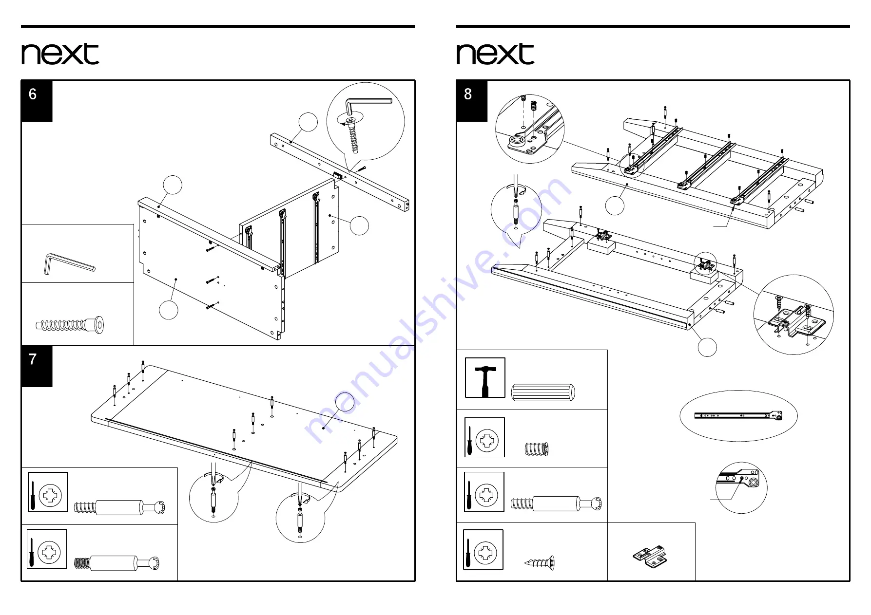 Next STOCKHOLM CABINET 657841 Assembly Instructions Manual Download Page 5