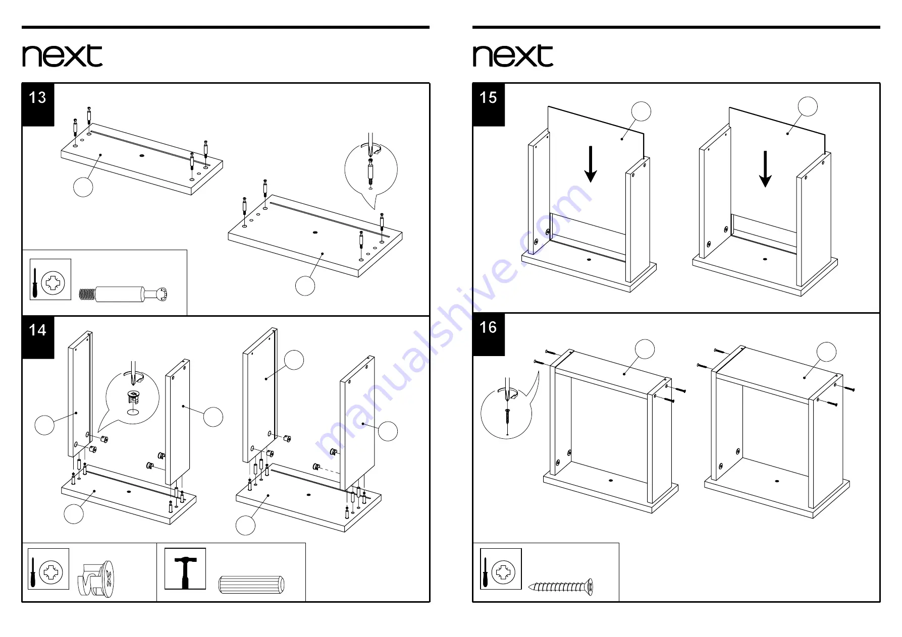 Next STOCKHOLM CABINET 657841 Assembly Instructions Manual Download Page 7