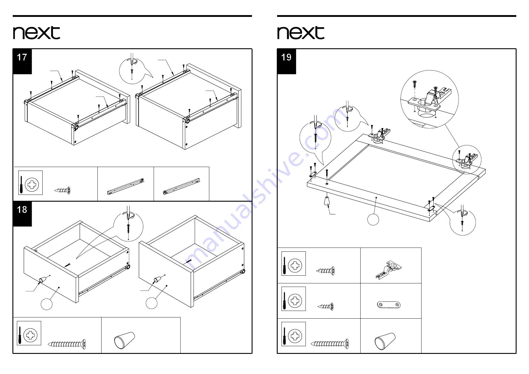 Next STOCKHOLM CABINET 657841 Assembly Instructions Manual Download Page 8