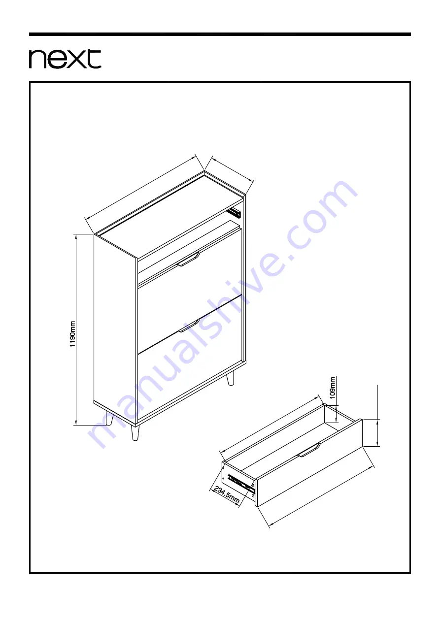 Next STOCKHOLM SHOE STORAGE 466497 Скачать руководство пользователя страница 20