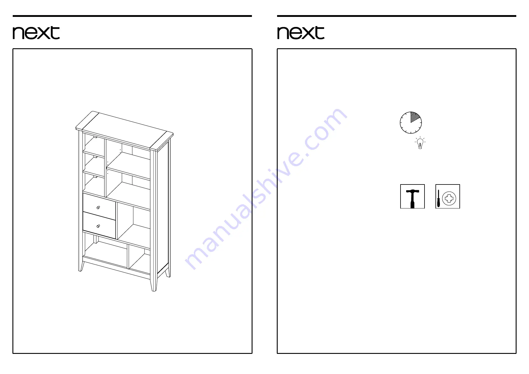 Next STOCKHOLM TL SHELF Скачать руководство пользователя страница 1