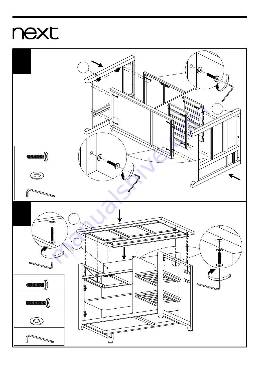 Next THORNLEY PAINTED KITCHEN ISLAND Assembly Instructions Manual Download Page 8