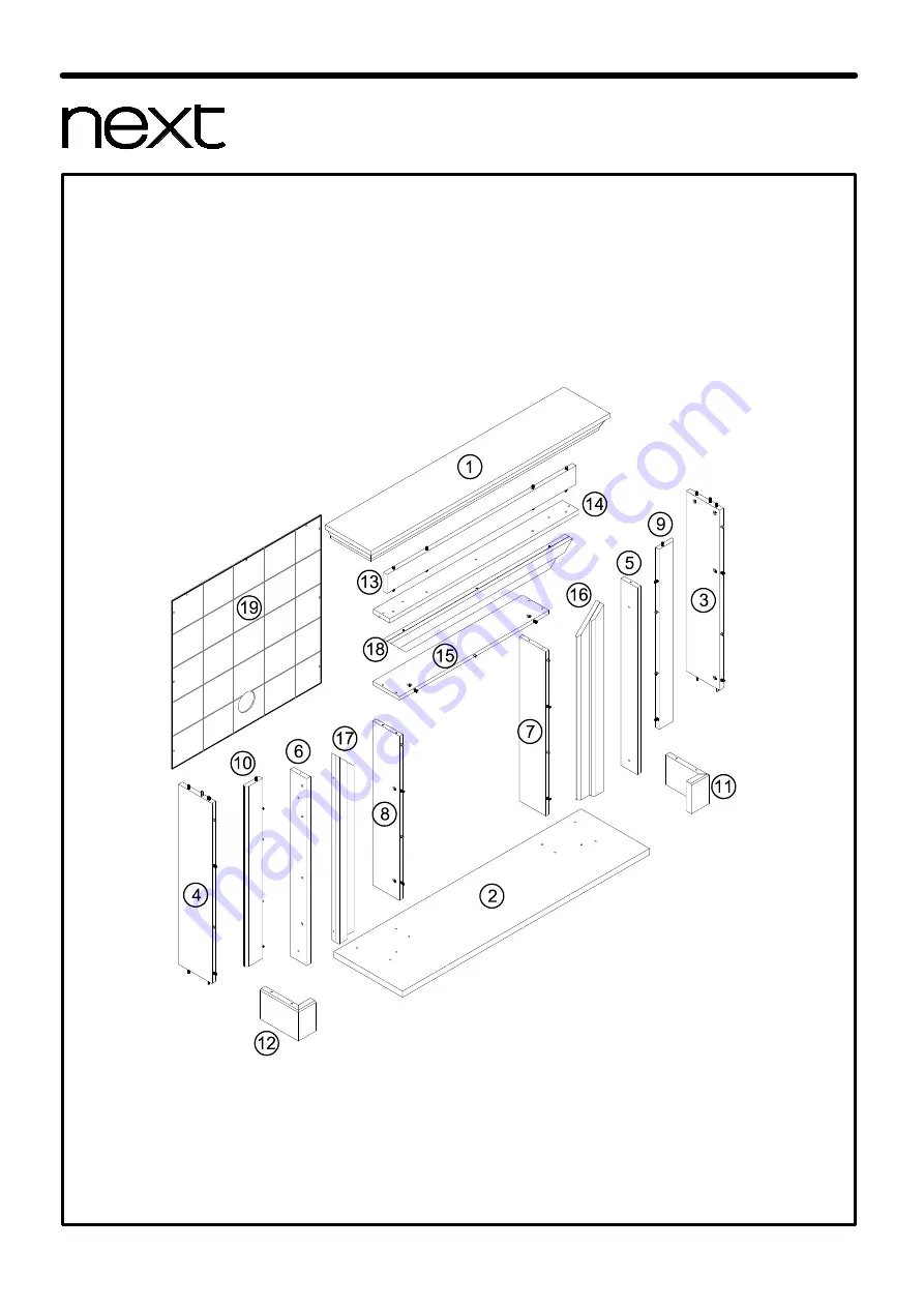 Next TOWNHOUSE M90418 Скачать руководство пользователя страница 3