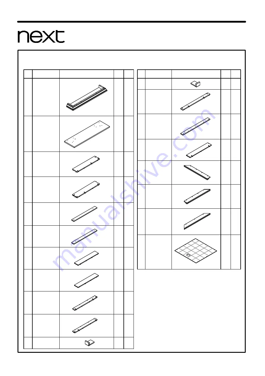 Next TOWNHOUSE M90418 Assembly Instructions Manual Download Page 4