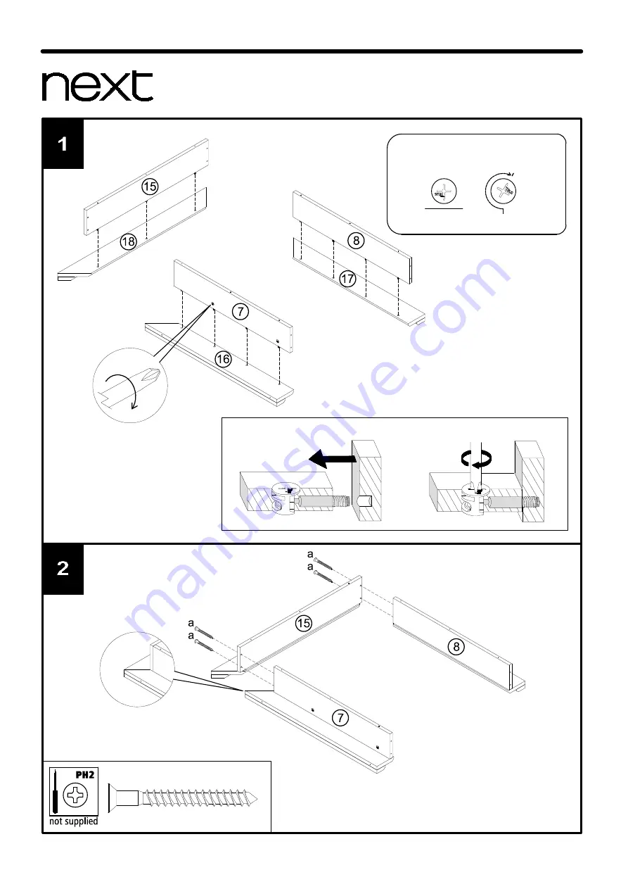 Next TOWNHOUSE M90418 Assembly Instructions Manual Download Page 7