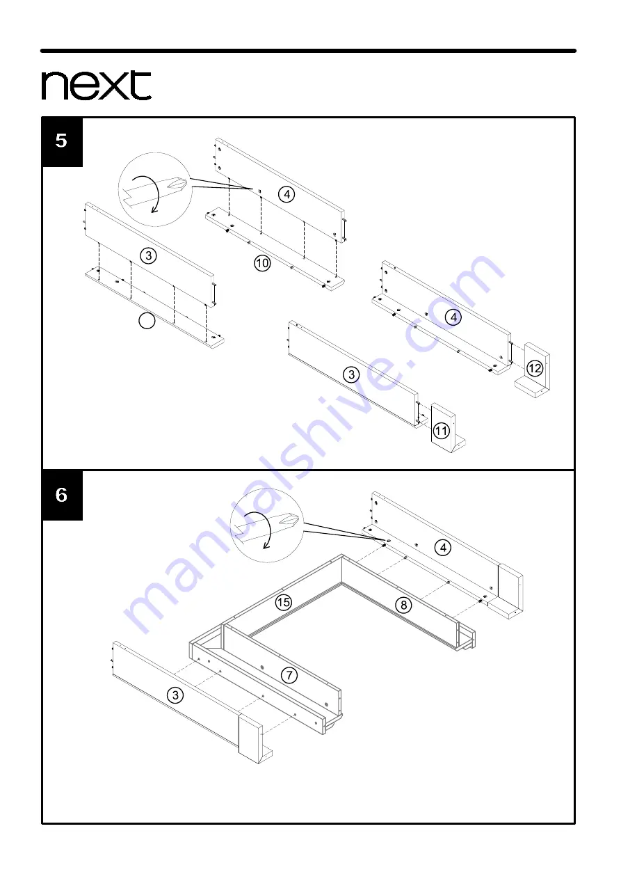 Next TOWNHOUSE M90418 Assembly Instructions Manual Download Page 9