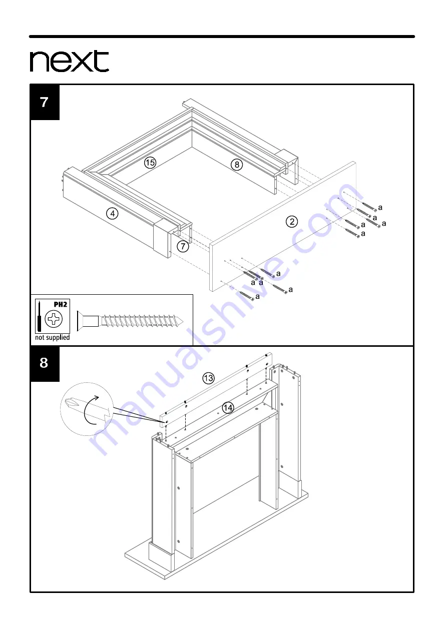 Next TOWNHOUSE M90418 Assembly Instructions Manual Download Page 10