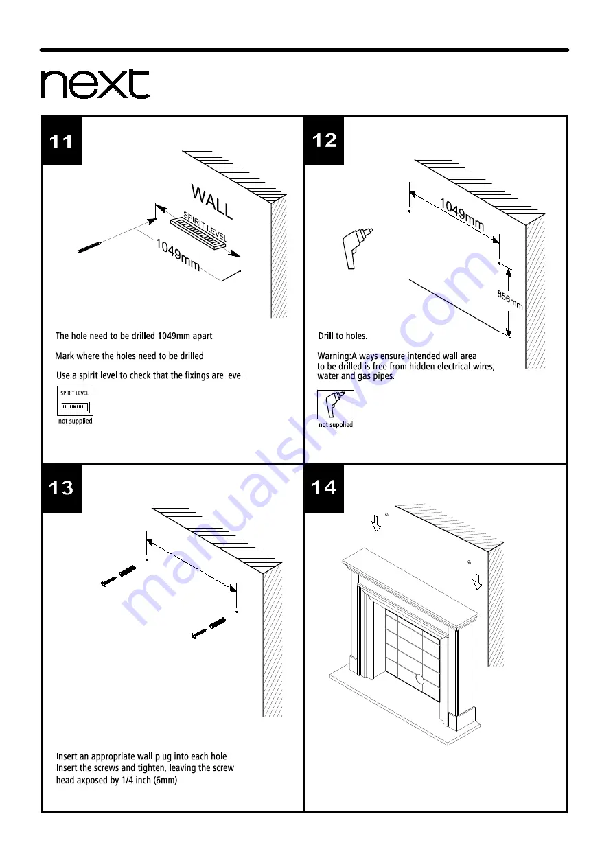 Next TOWNHOUSE M90418 Assembly Instructions Manual Download Page 13