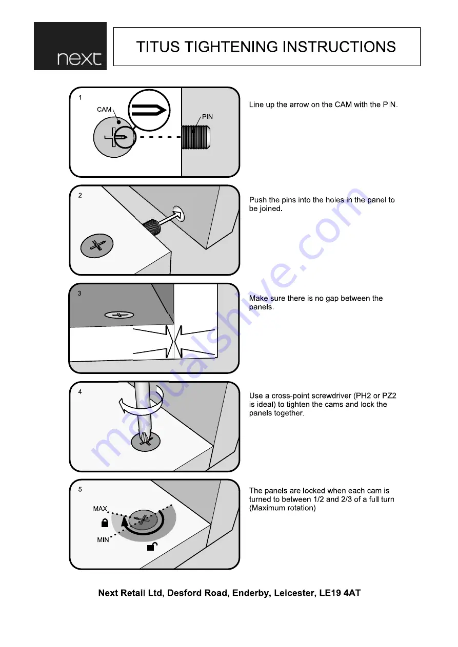 Next U01043 Assembly Instructions Manual Download Page 5