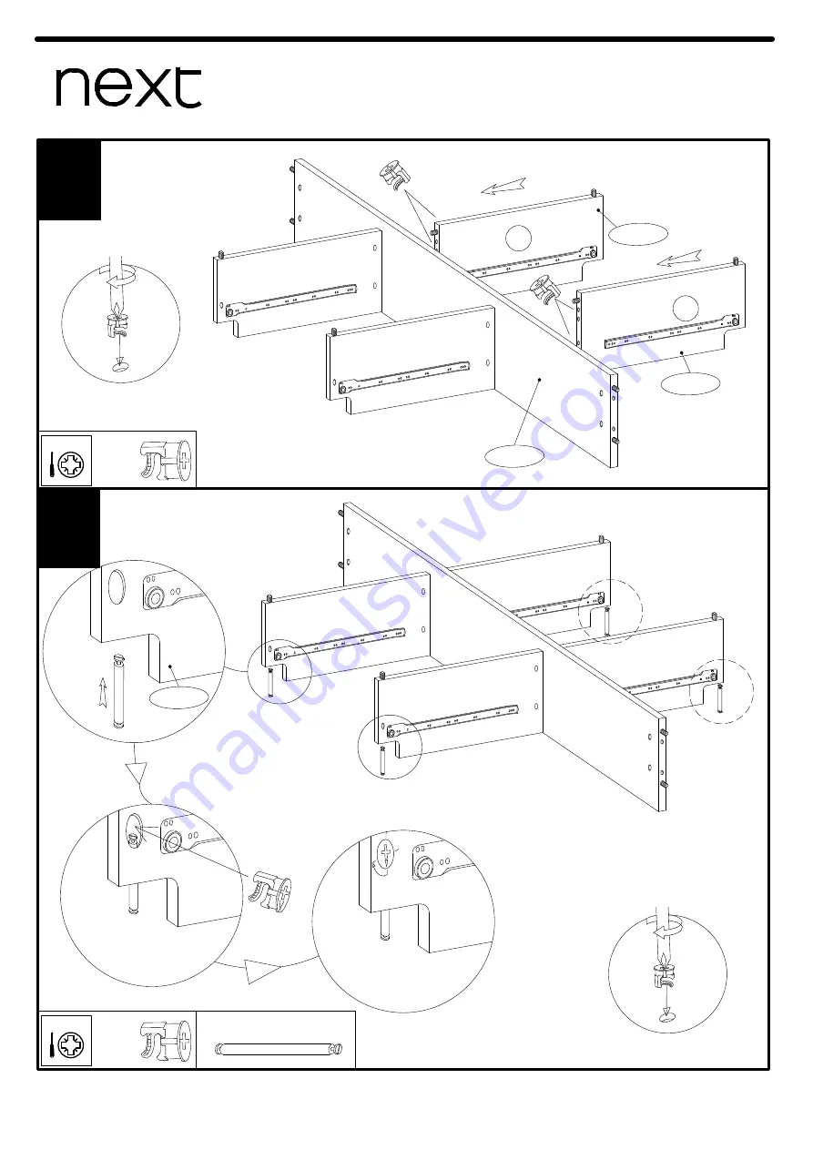 Next WALNUT STORAGE BED-DOUBLE Assembly Instructions Manual Download Page 17