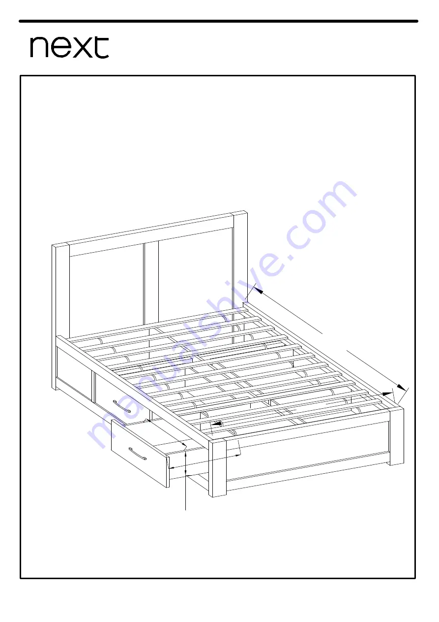 Next WALNUT STORAGE BED-DOUBLE Скачать руководство пользователя страница 23