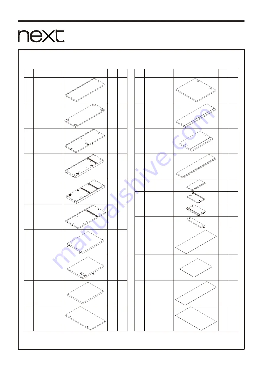 Next WHITE GLOSS NARROW CABINET 733429 Скачать руководство пользователя страница 4